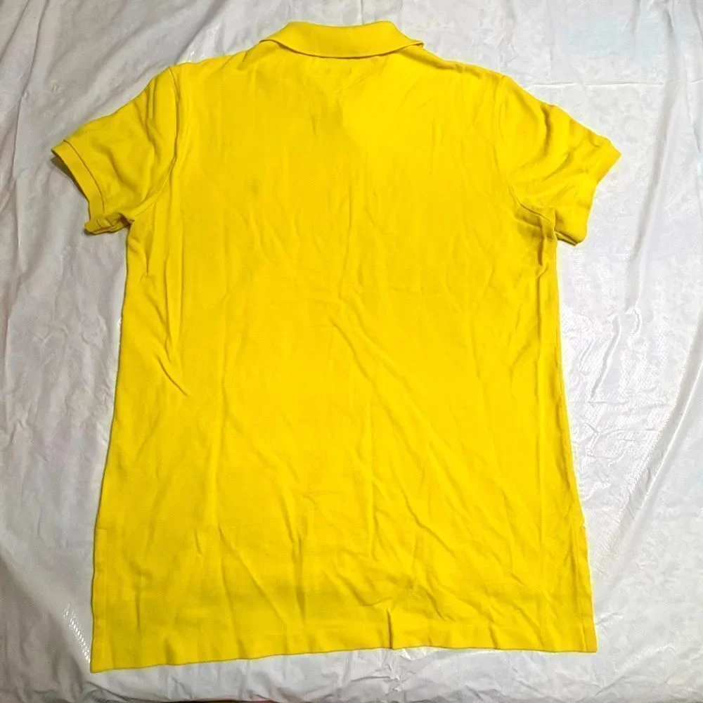 Polo Ralph Lauren Men's Bright Yellow Custom Fit Polo Shirt Size Medium